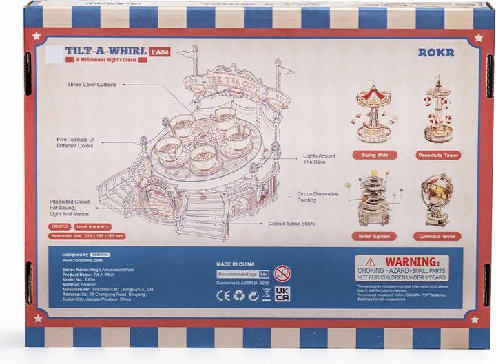 Produktbild Rokr Tilt-A-Whirl - 3D Holzbausatz (elektrisch)