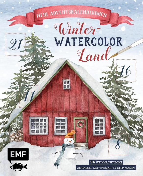My Advent Calendar Book: Winter Watercolour Land