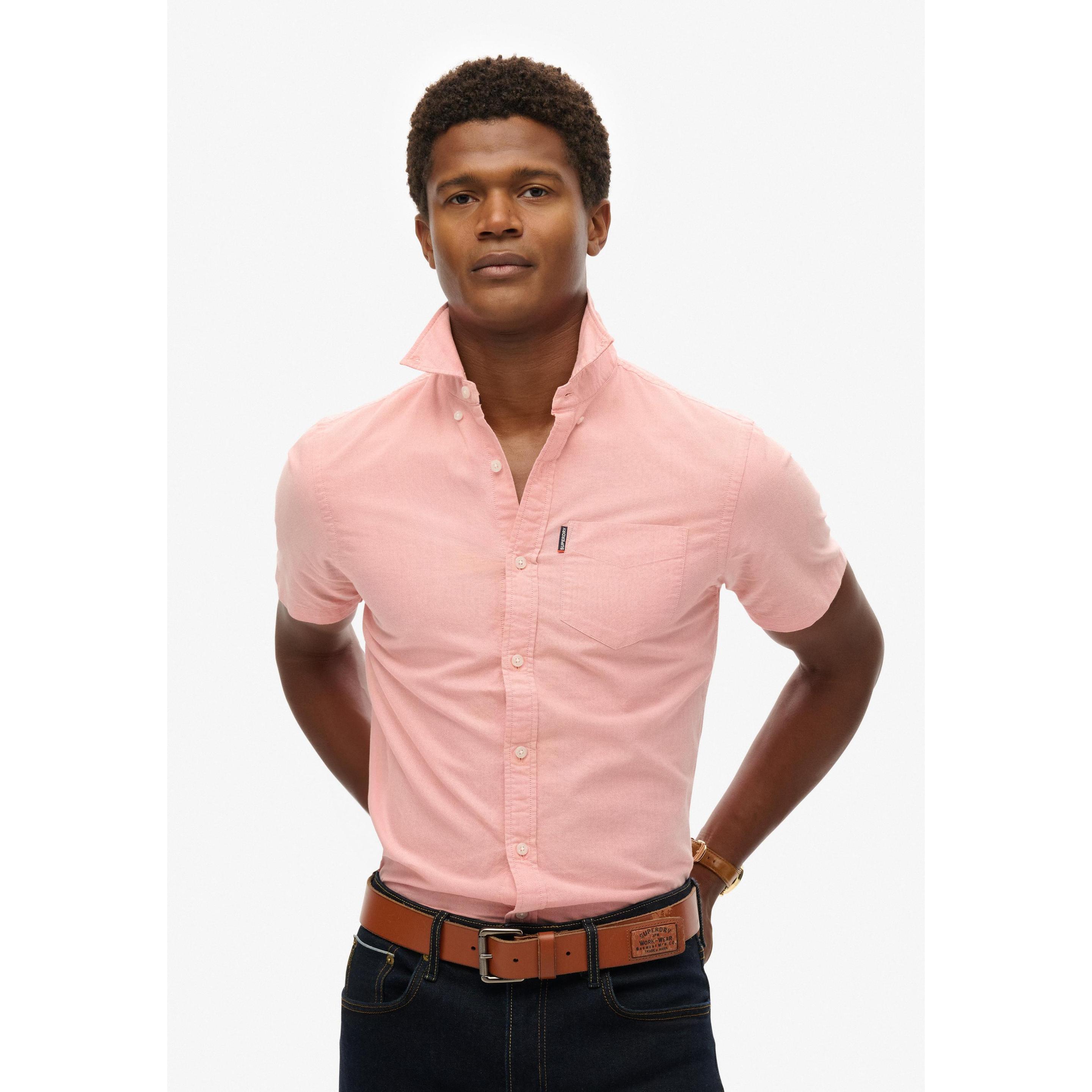 Thumbnail - Superdry, Herren, Hemd, Oxford, Rosa, (XL)