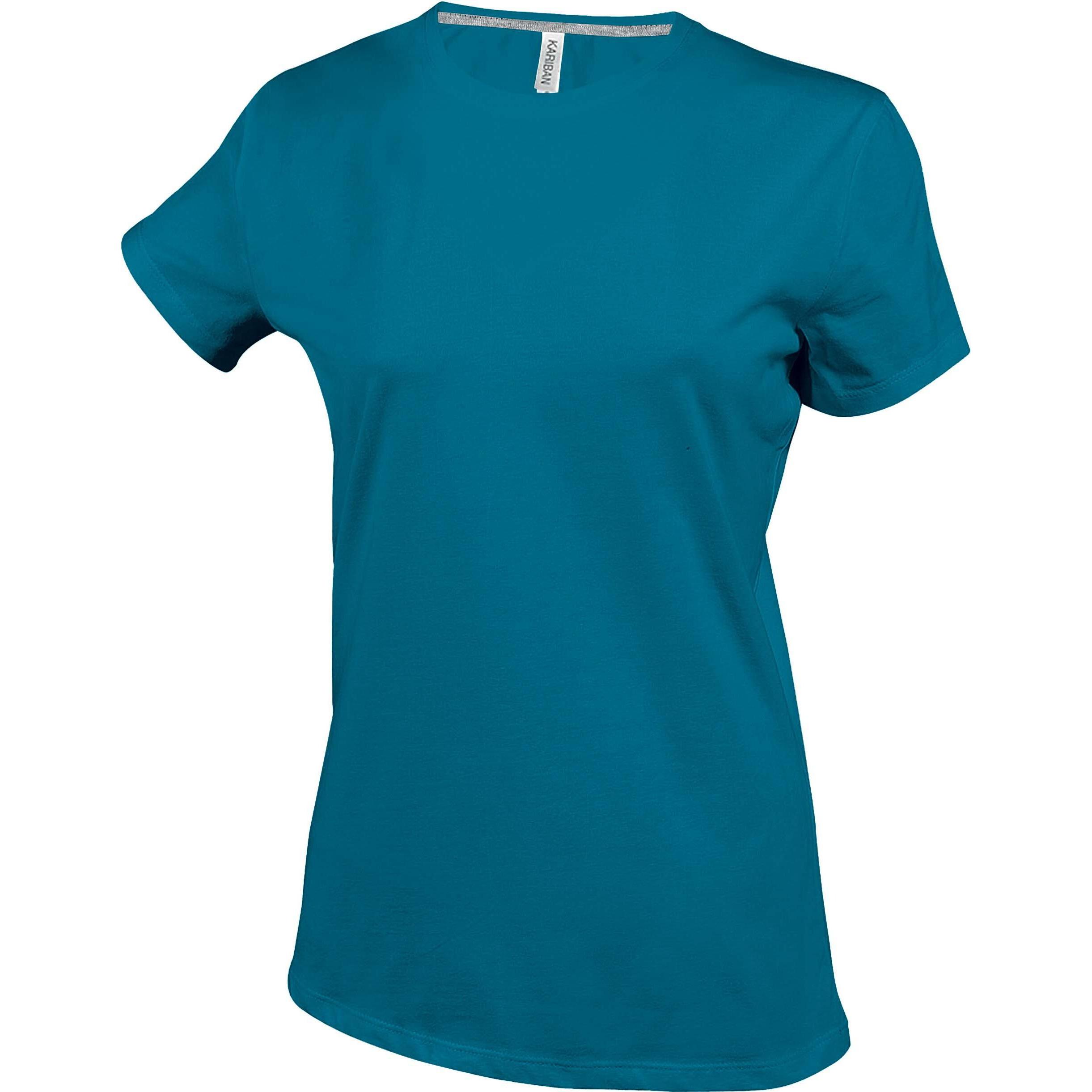 Kariban, Damen, Shirt, Col Rond côton, Blau, (M)