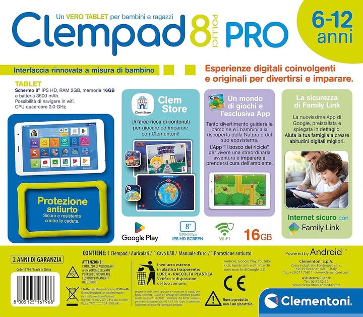 Produktbild Clementoni Clempad Pro 8' Tablet (Deutsch, 6 - 12 Jahre)