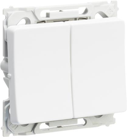 Produktbild LK Opus® 66 afbryder dobbelt korrespondance 16A 250V hvid