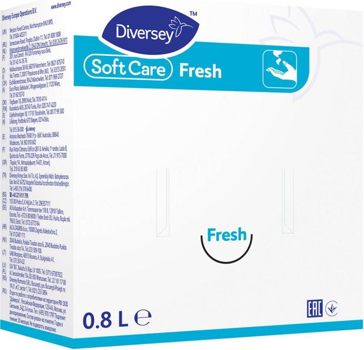 Produktbild Diversey Soft Care Fresh (Flüssigseife, Handseife Nachfüllpackung, 800 ml)