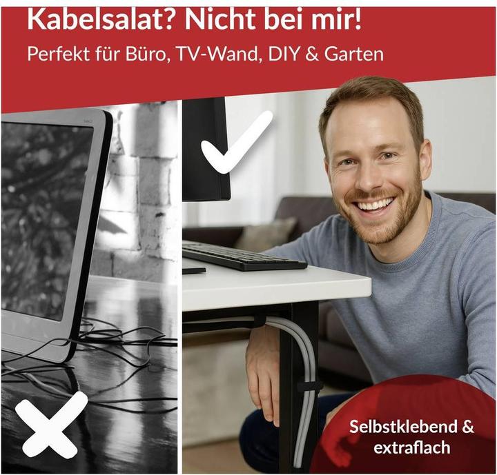 Actual product image Label-the-cable LTC Wall Velcro Cable Ties, pack of 10 (Velcro cable ties, 90 mm, 10 pcs.)