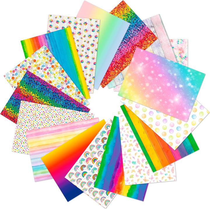 Actual product image Ursus Motif photo cardboard collection "Rainbow" (300 g/m², 50x)