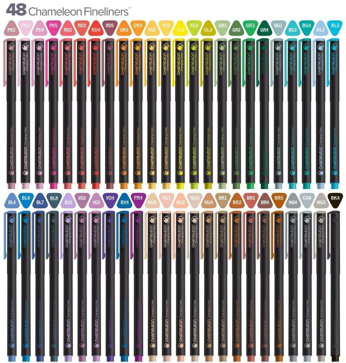Image du produit Chameleon Ensemble Fineliner (Multicolore, 48x)