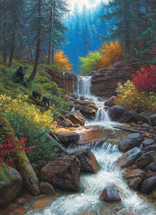 Produktbild Cobble Hill Puzzle 1000 Bergwasserfall (1000 Teile)