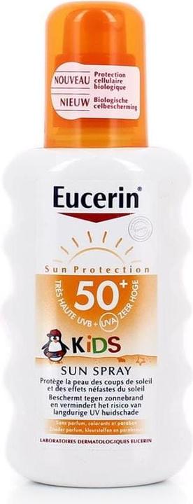 Actual product image Eucerin Sonnenspray Kids SPF50+ - 200 ml (Sun spray, SPF 50+, 200 ml, 150 g)