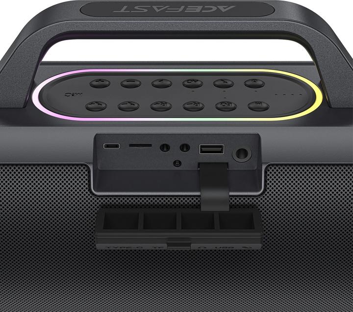 Actual product image Acefast K1 wireless karaoke speaker with 2 microphones - black