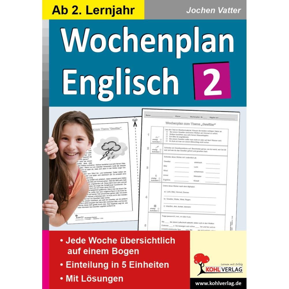 Vatter:Wochenplan Englisch 2, Schulbücher von Jochen Vatter