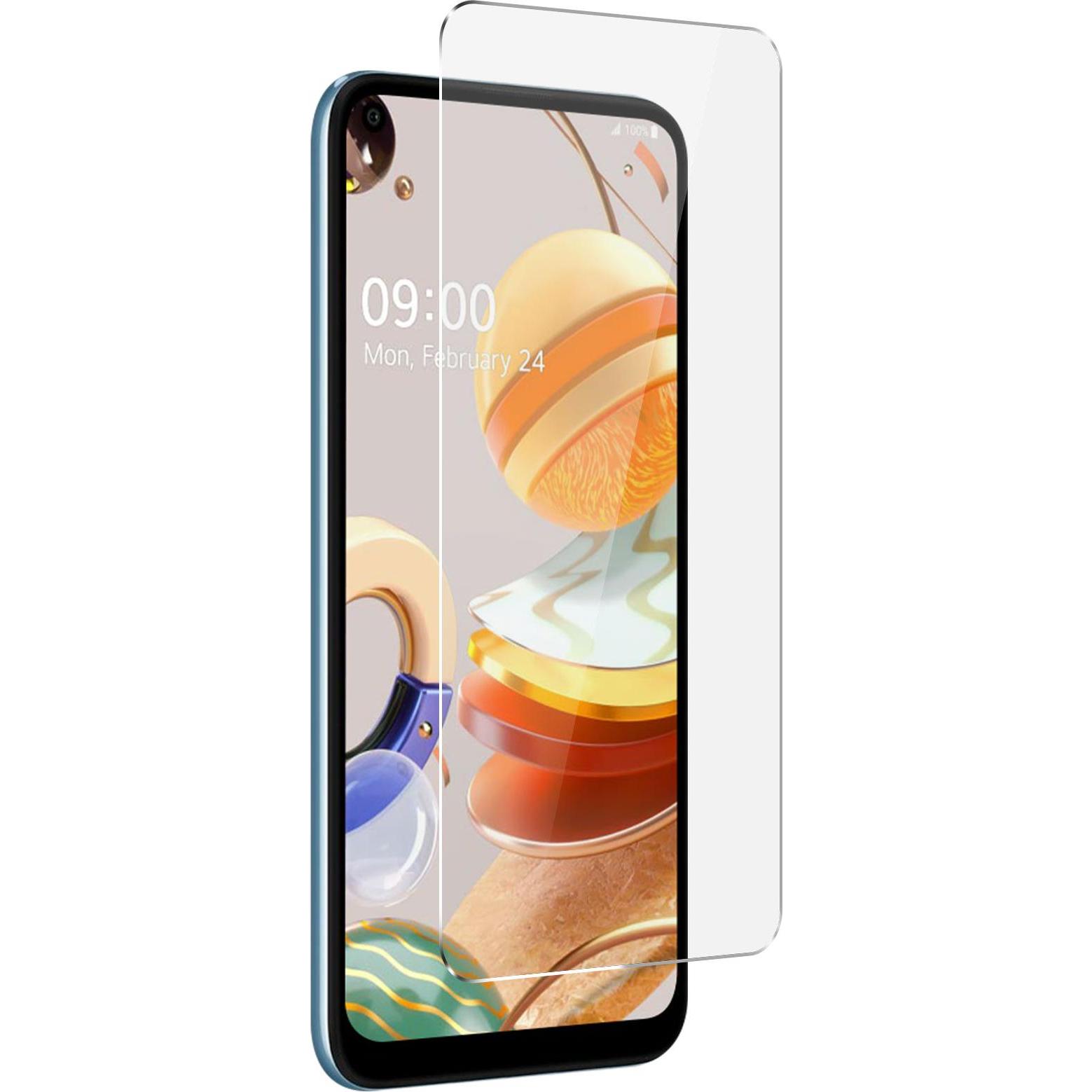 Avizar Kristallklare Folie, Glas-Displayschutz (1 Stück, LG K61), Smartphone Schutzfolie, Transparent