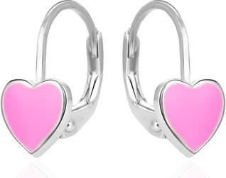 Image du produit Agato - Silver earrings for girls Pink hearts AGT-ED023L