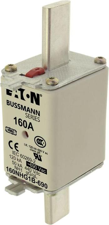 Produktbild Eaton 160NHG1B-690 NH-Sicherung mit mechanischer Sicherungsanzeige Sicherungsgrösse = 1 160mA 690 3 (160 A)
