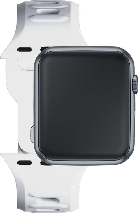 Produktbild 3MK Silicone Watch Strap biały/white dla Apple Watch 38/40/41mm (Silikon, Edelstahl)