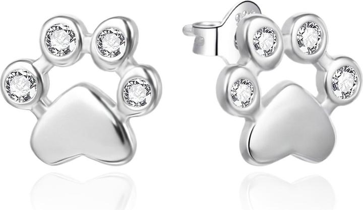 Immagine prodotto Agato - Silver earrings Paws with zircons AGT-E224PW (Argento)