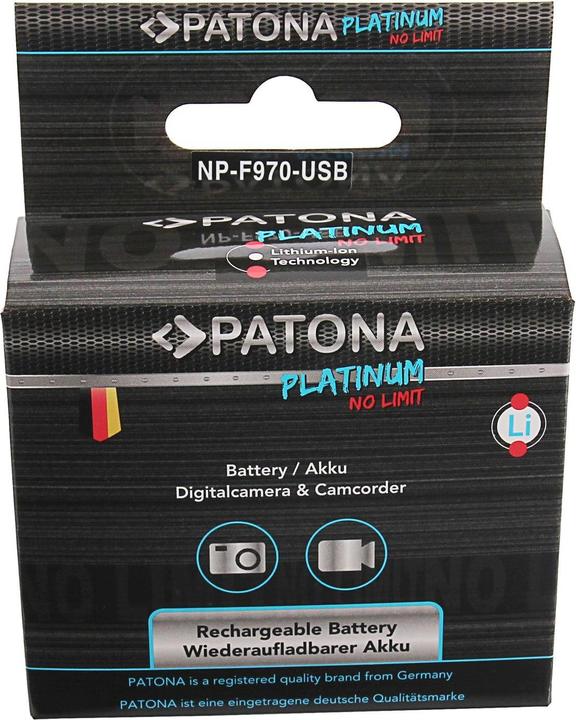 Actual product image Patona Platinum NP-F970 (Camera battery)