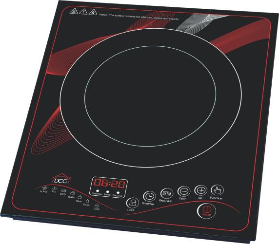 Produktbild DCG Eltronic EKP2430 Schwarz, Rot Induktionseinbauherd(e) 1