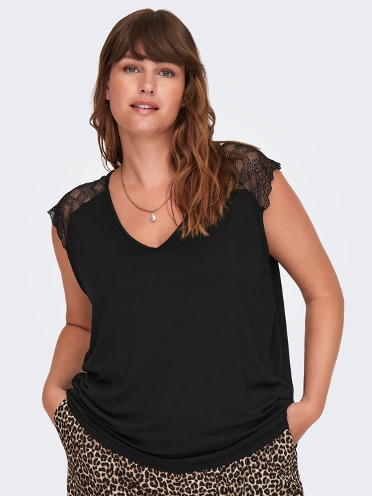 Produktbild Only Slim Fit V-Ausschnitt Curve Top Top (54)