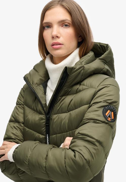 Immagine prodotto Superdry Mittellanger Fuji Steppmantel mit Kapuze