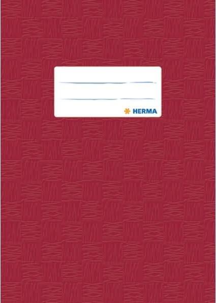 Actual product image HERMA Exercise book cover, DIN A5, made of PP, wine red covered (A5, Hardcover)