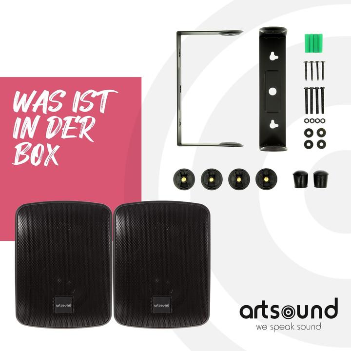 Produktbild Artsound ASW65.2 B 175W Zwart luidspreker (Aktiv, 1x 175 W)