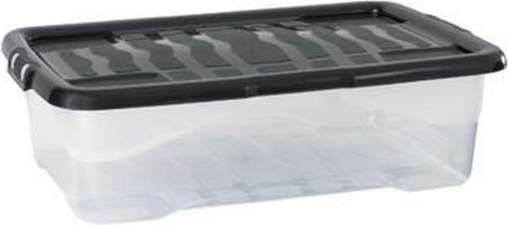 Produktbild Cep Aufbewahrungsbox Strata Crystal,30 Liter Inhalt, mit Deckel, transp/schwarz (30 l)