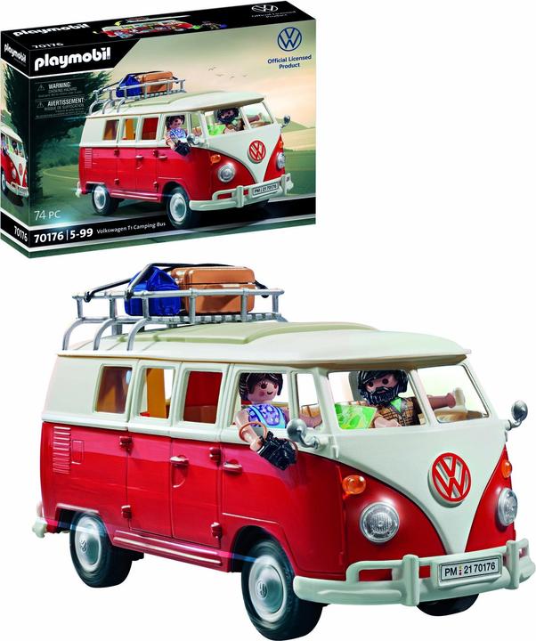 Image du produit Playmobil Volkswagen T1 Camping Bus (70176, Voiture populaire Playmobil)