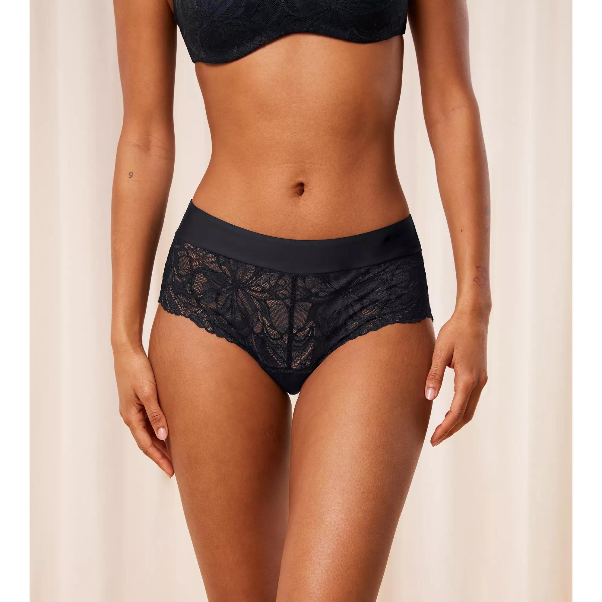 Thumbnail - Triumph, Damen, Unterhosen, Höschen body make-up illusion lace, Schwarz, (48)