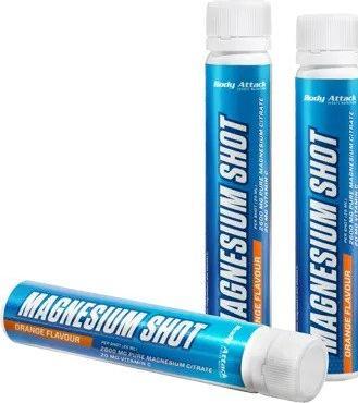Actual product image Body Attack Magnesium Shots 500ml (20 shots) (Orange, 20 x)