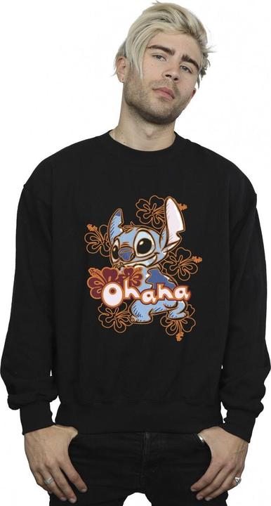 Produktbild Disney Lilo And Stitch Ohana Orange Hibiscus Sweatshirt (S)