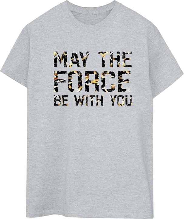 Immagine prodotto Star Wars May The Force Infill Maglietta Ampia Donna (M)