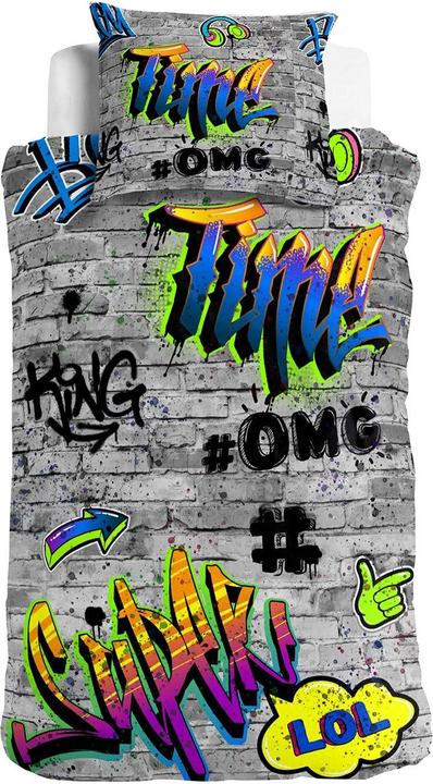Traumschlaf Bettwäsche Graffiti OMG