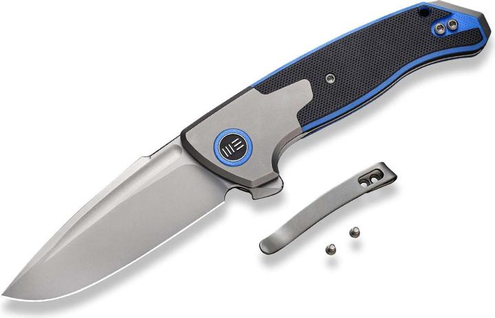 Image du produit WE Press Check Titanium G10 Black Blue DP (8 cm)