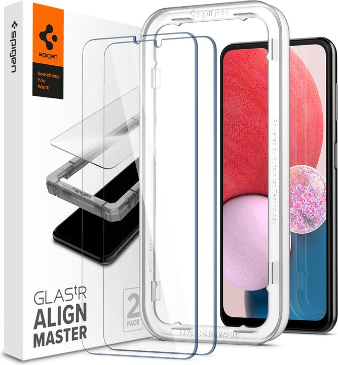Actual product image Spigen TEMPERED GLASS ALM GLAS.TR 2 PACK GALAXY A13 4G (2 pcs., Samsung Galaxy A13)