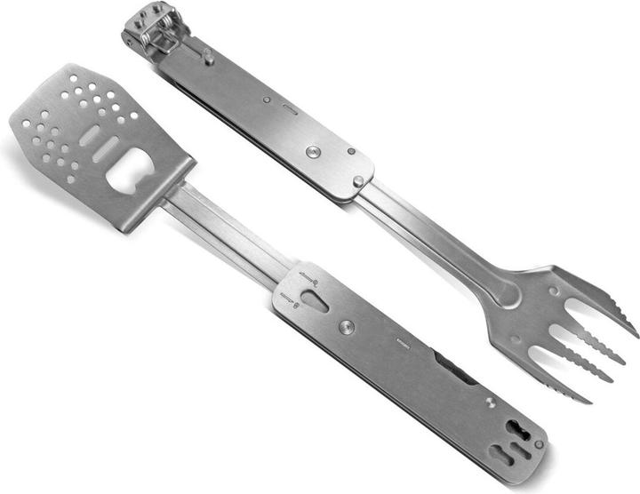 Actual product image Stahlwerk BBQ multitool barbecue set with barbecue tongs barbecue fork barbecue turner