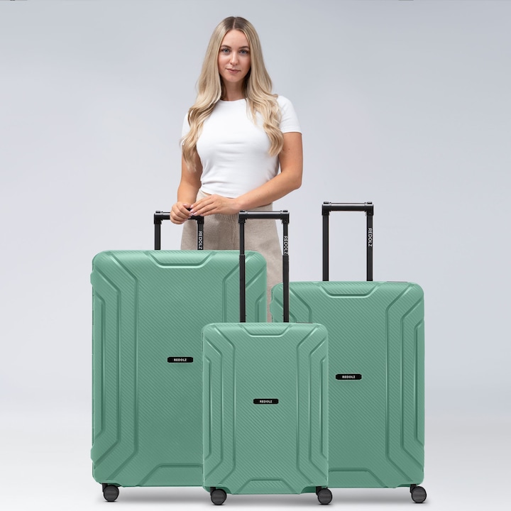 Produktbild Redolz Essentials 15 4-Rollen Kofferset 3-tlg. mit Dreipunkt-Verschluss (210 l, XL (ab 115l))