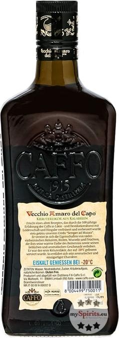 Produktbild Caffo Destilleria Vecchio Amaro del Capo (1 x 70 cl)