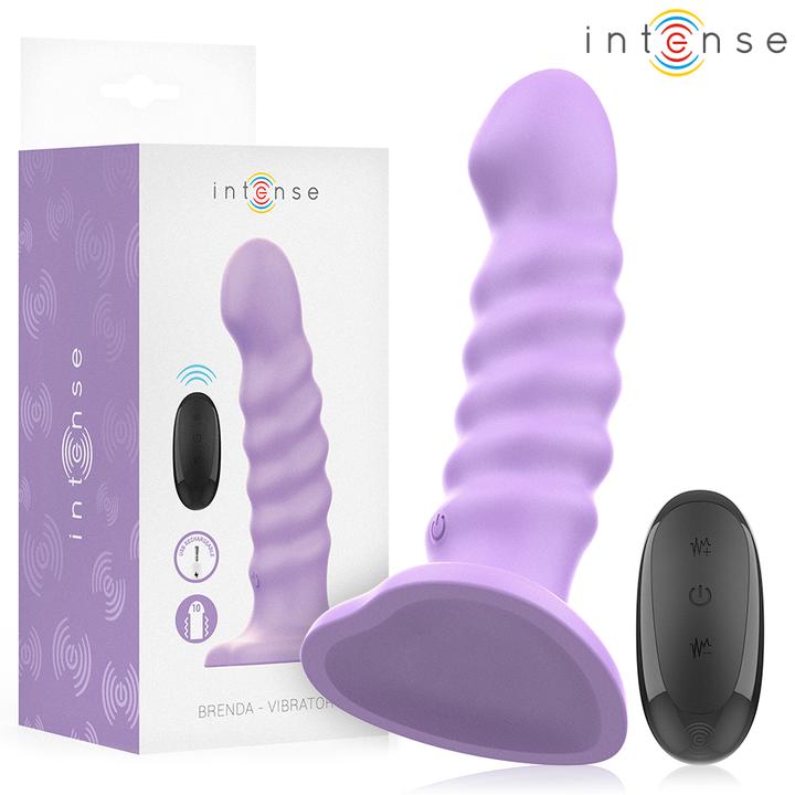 Immagine prodotto Intense Vibratore Brenda Taglia M Design A Spirale 10 Vibrazioni Viola Telecomando