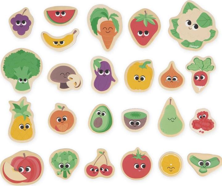 Produktbild Janod Magnete Obst und Gemüse (24x)