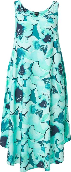 Produktbild Ulla Popken Midikleid, Blüten, A-Linie, Rundhals, ärmellos (42, 44)