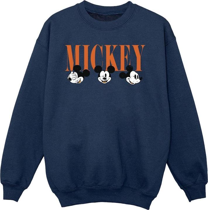 Actual product image Disney Girls Mickey Mouse Faces Sweatshirt (128)