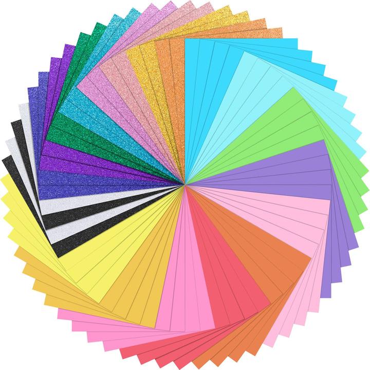 Immagine prodotto Loklik Bundle di cartoncini - 20 colori - 60 pezzi (180 g/m², 60x)