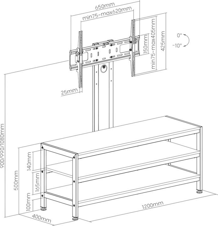 Produktbild Pro-Tec Stockholm (120 x 40 x 108 cm)