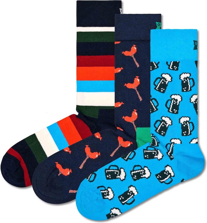 Produktbild Happy Socks Wurst And Beer (3er Pack, 41 - 46)
