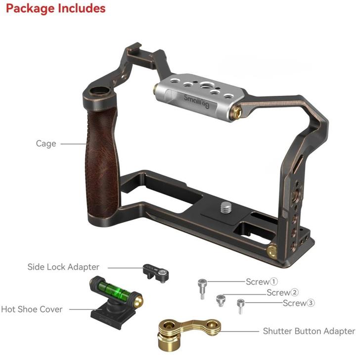 Actual product image SmallRig 3872 Retro Handheld Cage Kit for FUJIFILM X-T5 (Novelty) (Cage)