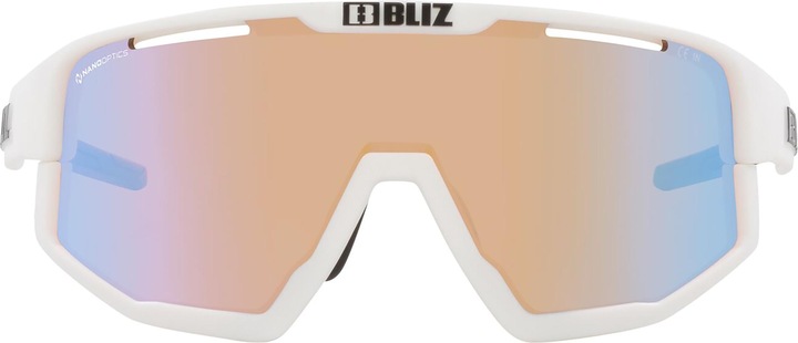 Actual product image Bliz Fusion Small Nano Optics Nordic (white-coral-orange, CAT.1-3, white-coral-orange)