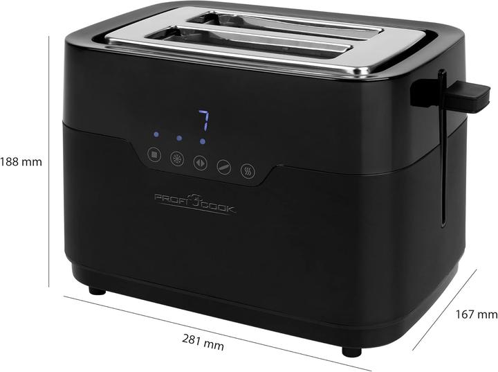 Actual product image Proficook PC-TA 1244 Sensor Touch stainless steel-black