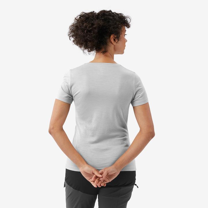 Actual product image Forclaz T-Shirt Damen Merinowolle - Travel500 grau (M)