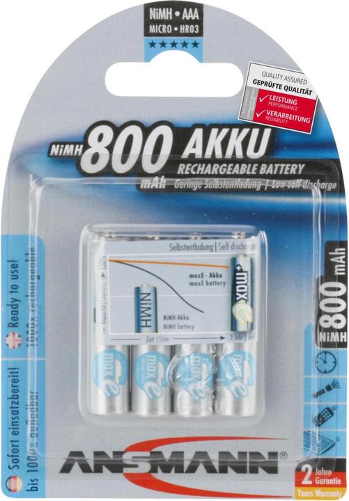 Actual product image Ansmann Maxe (4 pcs., AAA, 800 mAh)