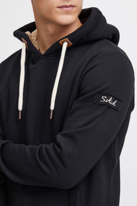 Immagine prodotto Solid TripHood Pile Felpa Con Cappuccio E Fodera D'Orsacchiotto Pullover Maglione Da Uomo (L)